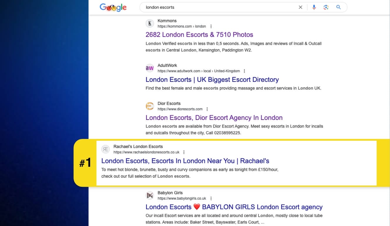 Rachaels London escorts