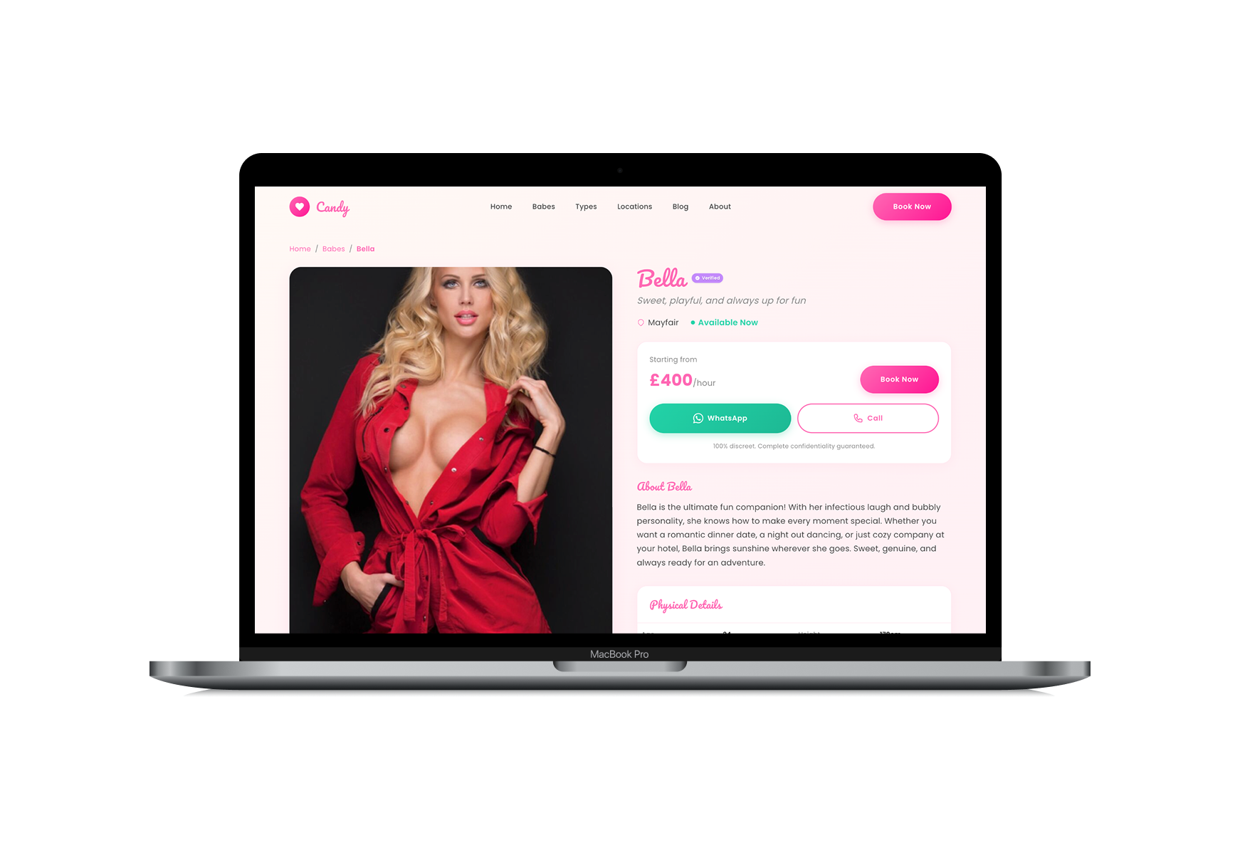 Candy Escorts template