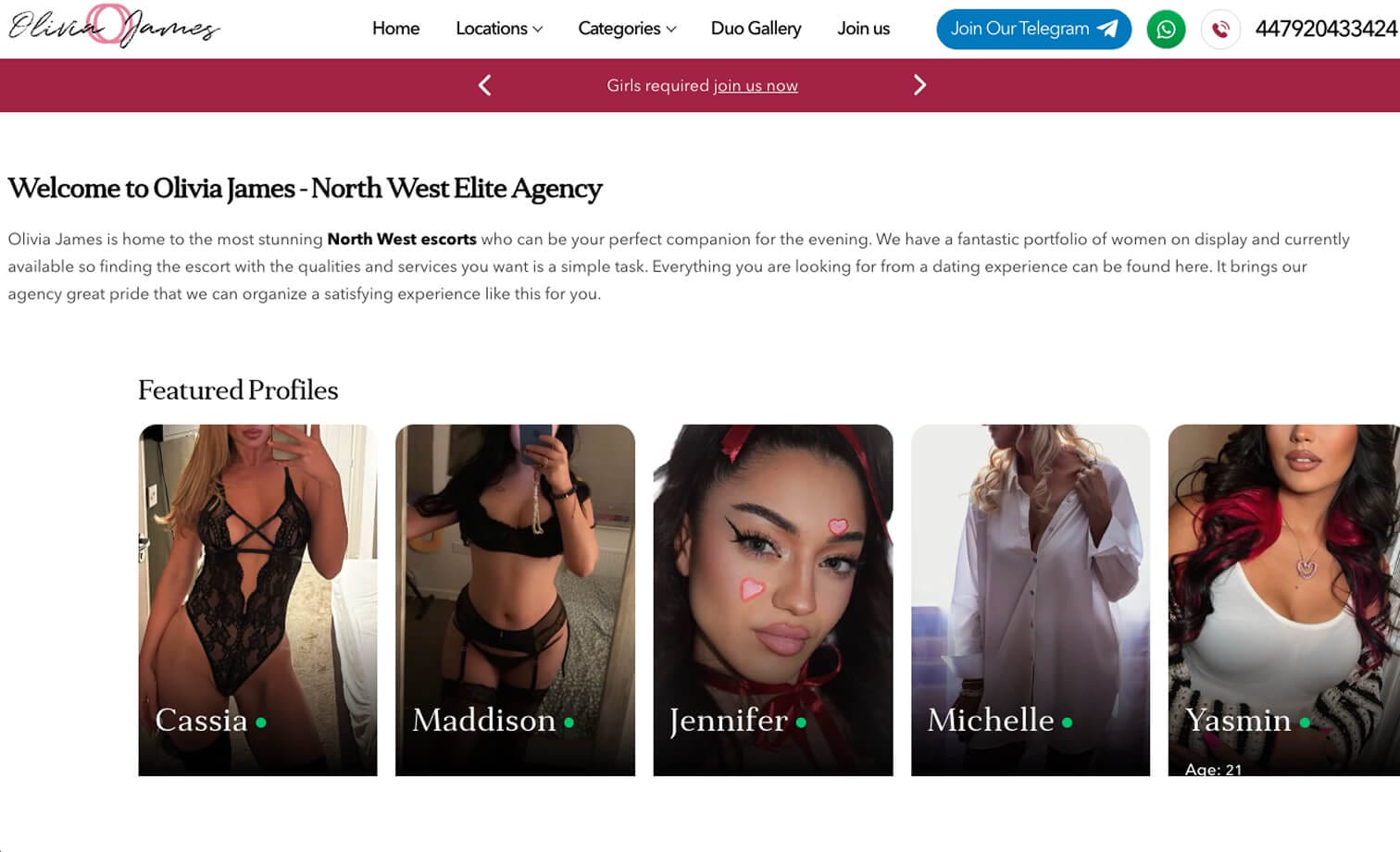 Olivia James Escorts