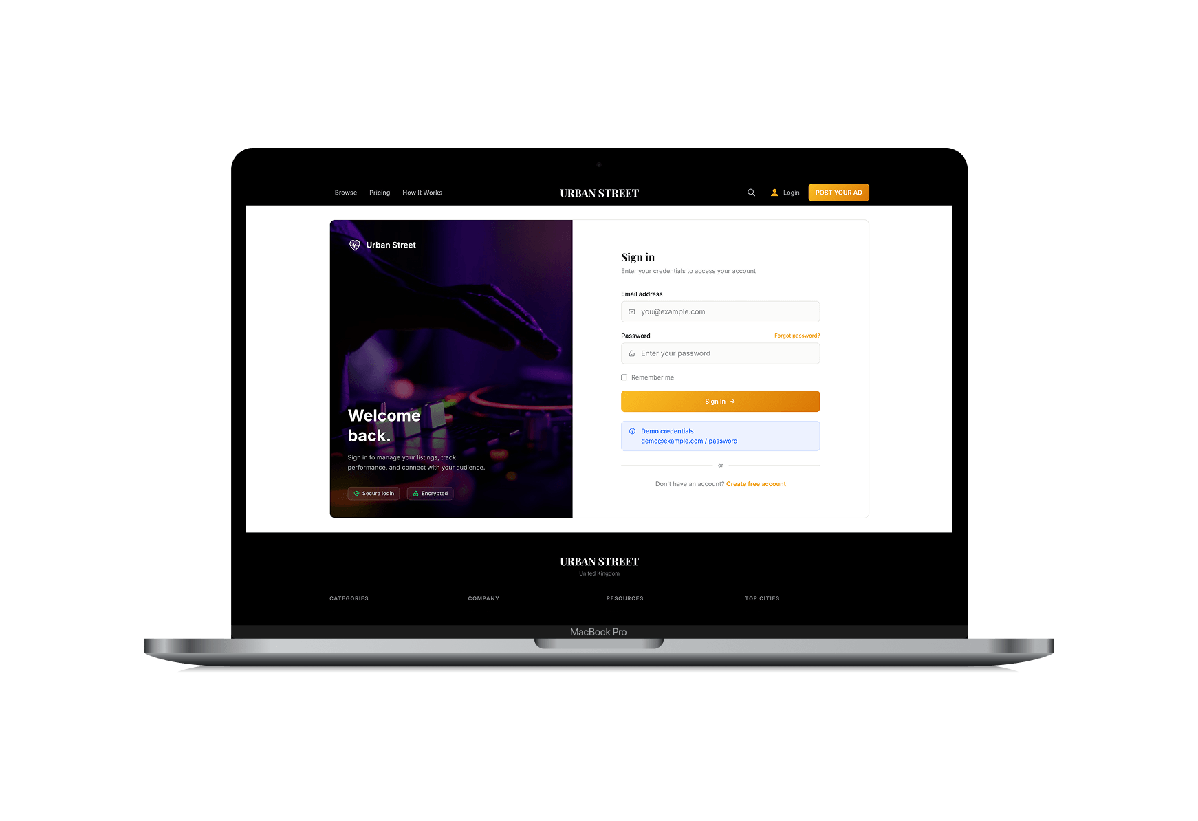 Urban Street template