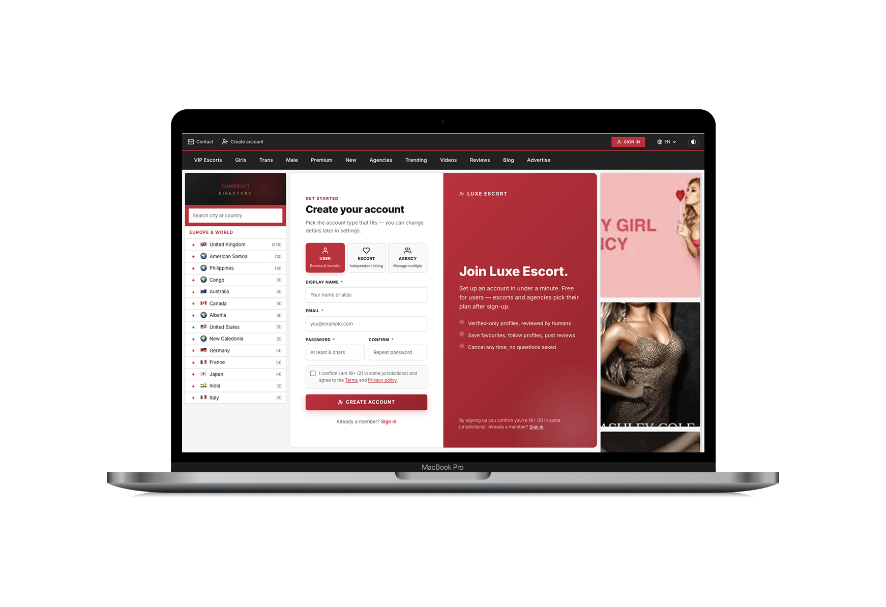 Luxe Escort template